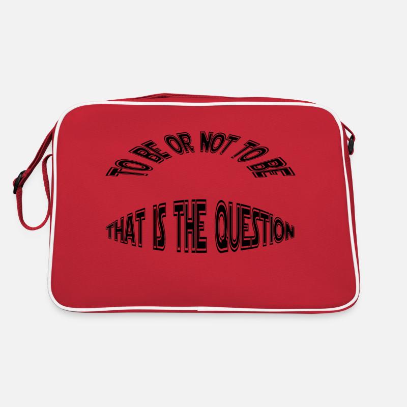 to be or not to be - sein oder nicht sein Retro Tasche