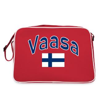 Vaasa drapeau finlandais - Sac Retro - rouge/blanc - Dos