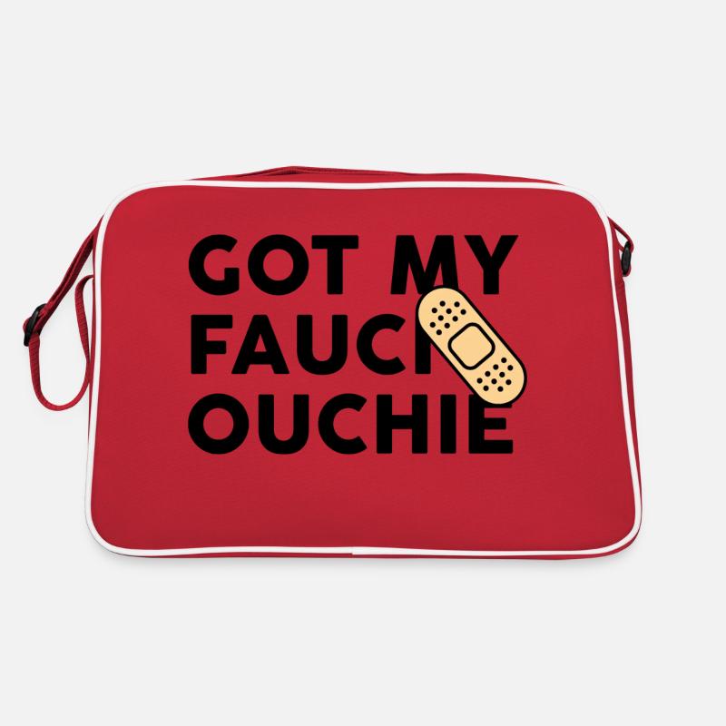 #Vaccinated - Retro Tasche - Rot/Weiß