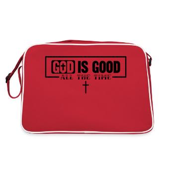Dieu est bon tout le temps - Sac Retro - rouge/blanc - Dos