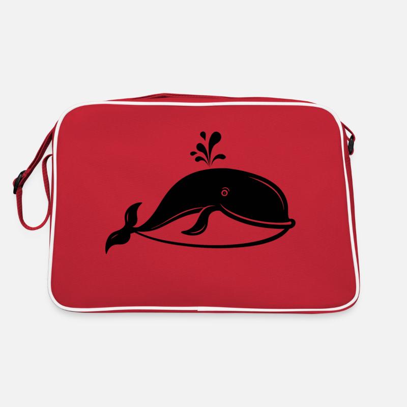 Baleine Poisson de mer Sac Retro