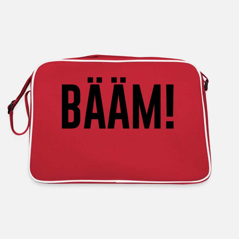 Bääm Geschenkidee Sprüche Spruch Retro Tasche
