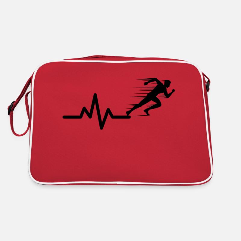 Run - Retro Tasche - Rot/Weiß