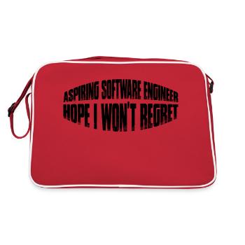 Aspiring Software Engineer, Hope I Won't Regret 4 - Retro Bag - red/white - Back