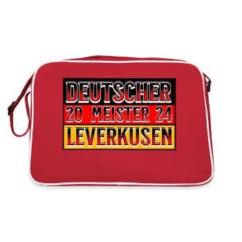 German champion 2024 Leverkusen!! @ Markus - Retro Bag - red/white - Back