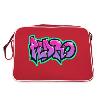 PEDRO graffiti sweatshirt cap teeshirt - Retro Bag - red/white - Back