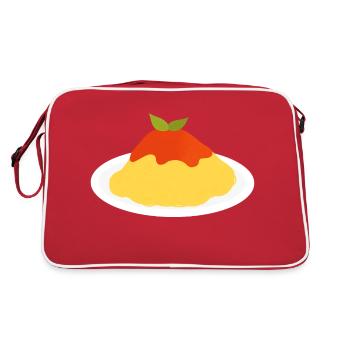 spaghetti with tomato sauce - Retro Bag - red/white - Back