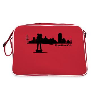 Kapellen Classic - Retro Tasche - Rot/Weiß - Hinten