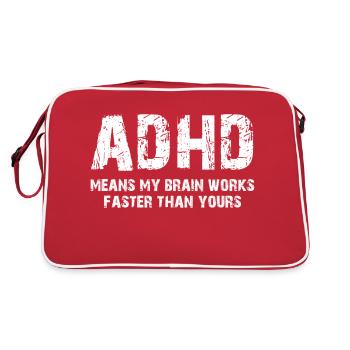 Adhd - Retro Bag - red/white - Back
