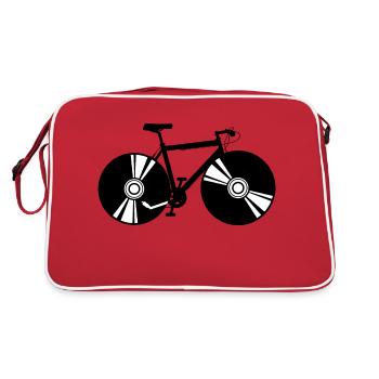 vélo turntable dissous - Sac Retro - rouge/blanc - Dos
