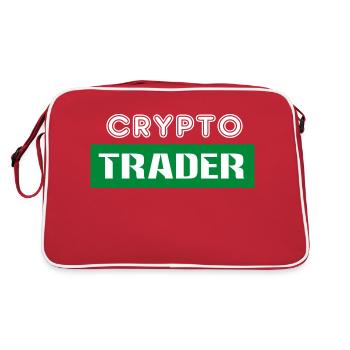 Trading de Bitcoin et d'actions cryptographiques - Sac Retro - rouge/blanc - Dos