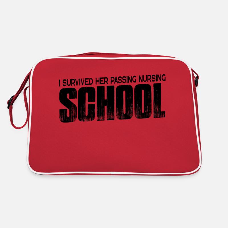 I Survived Her Passing Nursing School 17 Retro Tasche