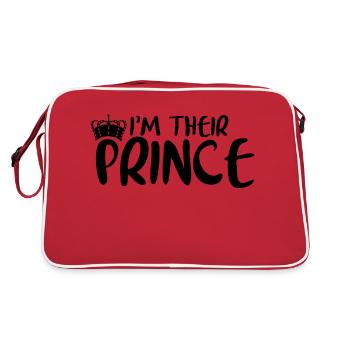 I'm Their Prince 2 - Retro Tasche - Rot/Weiß - Hinten