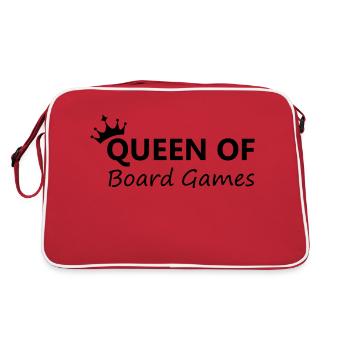 Boardgame Chess Backgammon Game Night - Retro Bag - red/white - Back