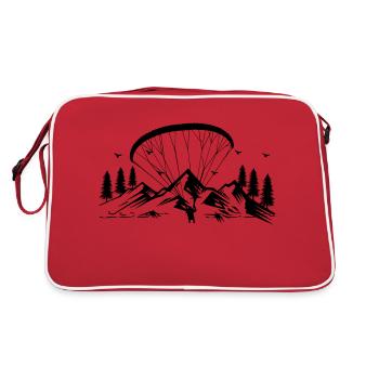 Weightless passion: pleasurable paragliding - Retro Bag - red/white - Back