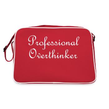 Professional overthinker - Retro Bag - red/white - Back