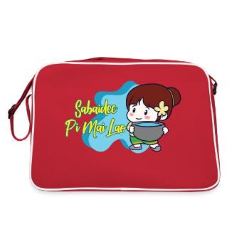 Laos Laotian Laotian New Year I Gift - Retro Bag - red/white - Back