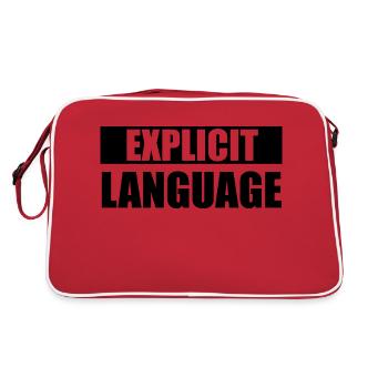 Coarse language - Retro Bag - red/white - Back