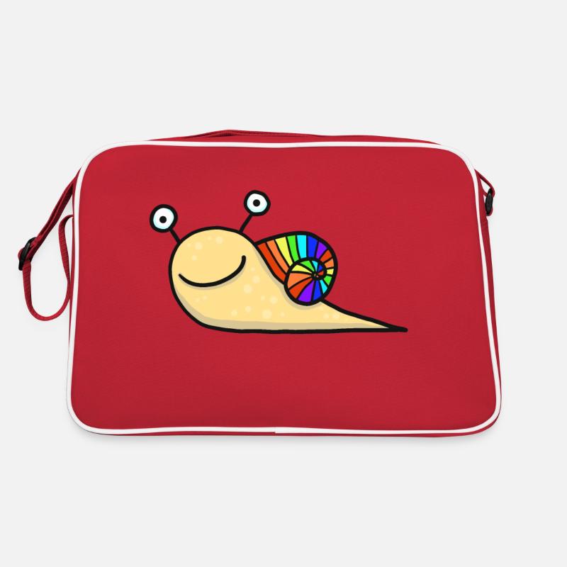 Rainbow Snail Retro Bag