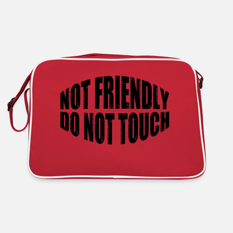 Pas amical, ne pas toucher 40 Sac Retro