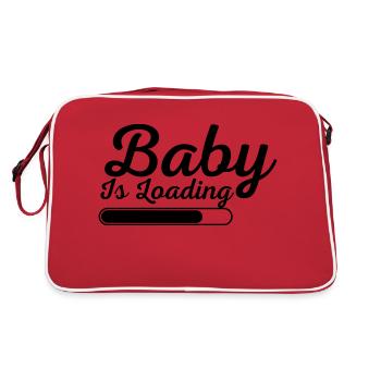 Baby - Retro Tasche - Rot/Weiß - Hinten