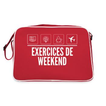 Weekend Exercises - Weekend Exercise - Retro Bag - red/white - Back