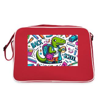 Le retour à l'école - Sac Retro - rouge/blanc - Dos