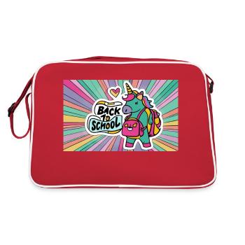 Le retour à l'école - Sac Retro - rouge/blanc - Dos