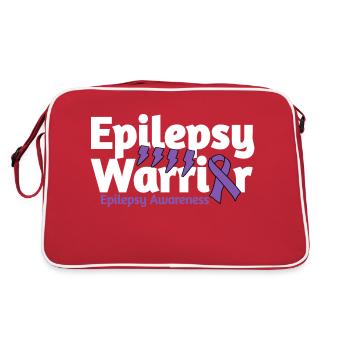Guerrier de l’épilepsie - Sac Retro - rouge/blanc - Dos