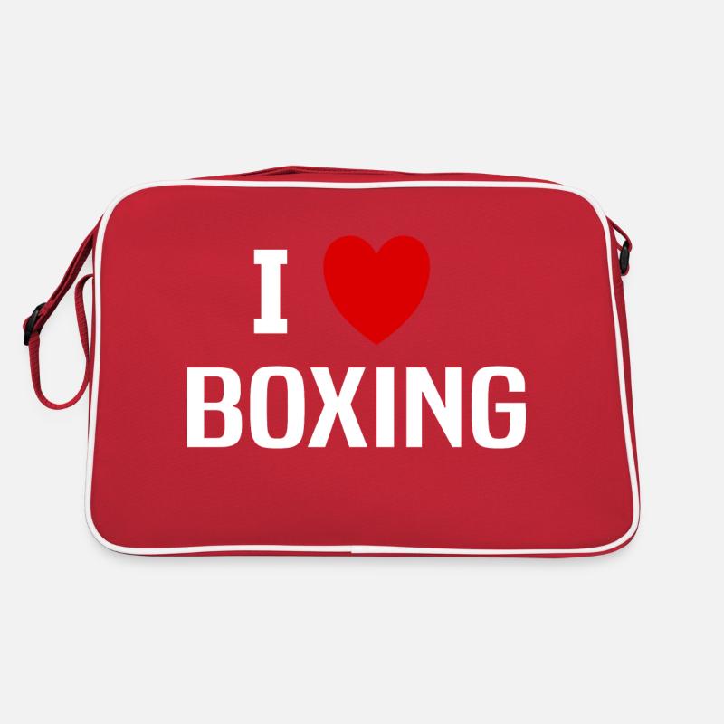 Ich liebe Boxen Retro Tasche