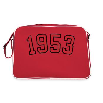 Année de naissance sport 1953 - Sac Retro - rouge/blanc - Dos