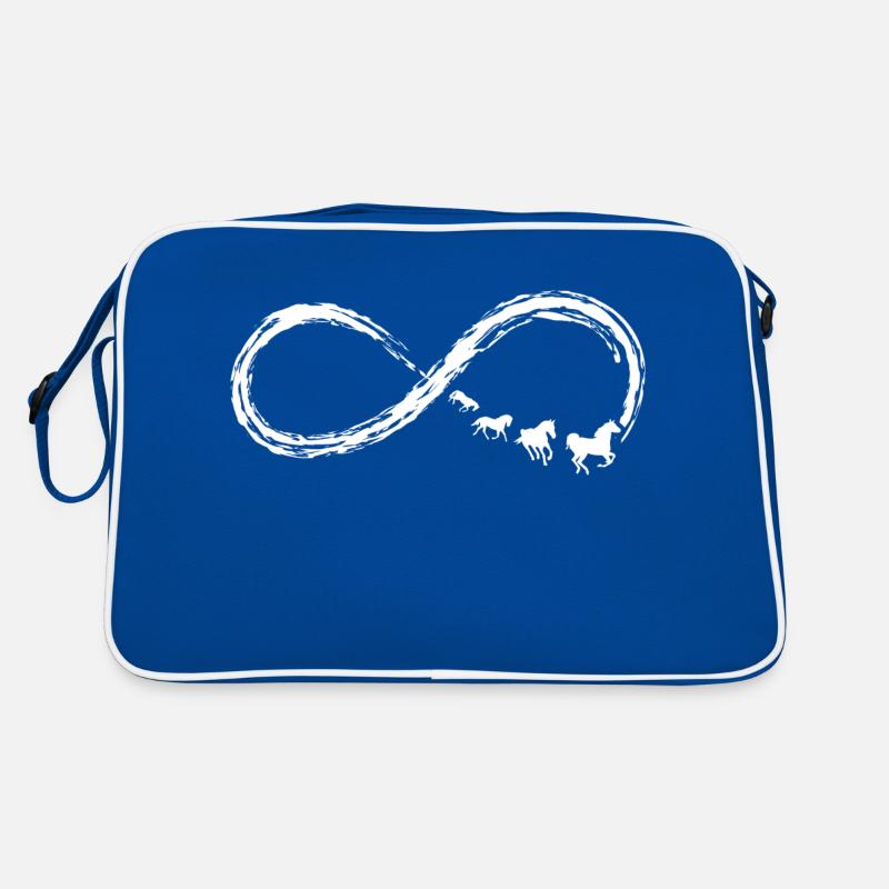 Pferd Liebe unendlich Retro Tasche