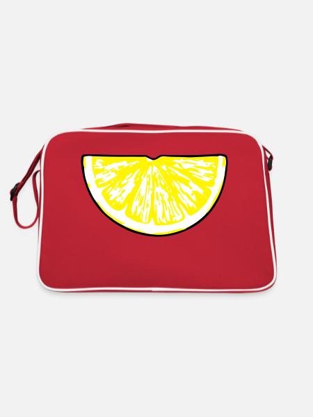lemon_slice - Retro Bag - red/white - Back