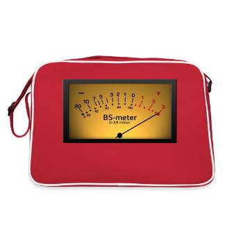 BS meter in E# minor - Retro Bag - red/white - Back