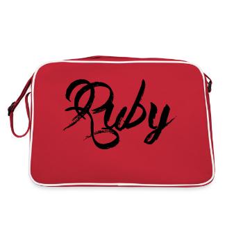Ruby - Retro Bag - red/white - Back