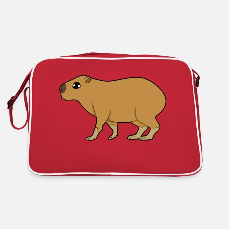 Capybara - Sac Retro - rouge/blanc