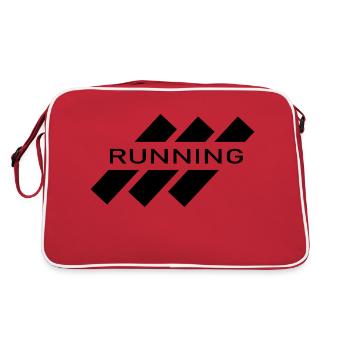 Marathon Running Run jogging - Retro Bag - red/white - Back
