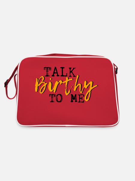 Talk Birthy To Me 3 - Retro Bag - red/white - Back