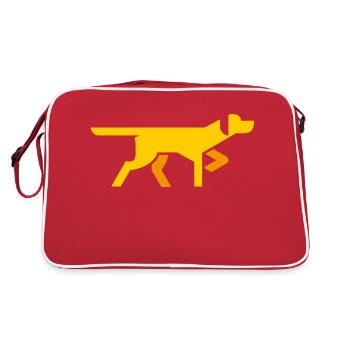 dog - Retro Bag - red/white - Back