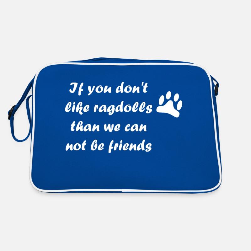 Ragdoll Spruch Retro Tasche