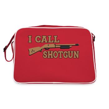 I Call Shotgun 7 - Retro Tasche - Rot/Weiß - Hinten