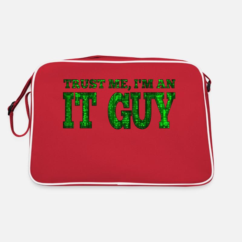 IT guy support geek computer computer geek technician Retro Bag
