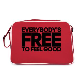 everybody free to feel good gift - Retro Bag - red/white - Back