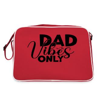 Dad Vibes Only - Retro Bag - red/white - Back