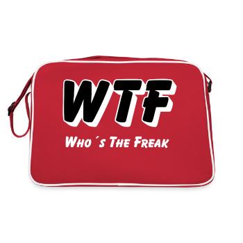 WTF - Qui est le Freak - Sac Retro - rouge/blanc - Dos