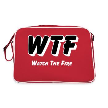 WTF - Regardez le feu - Sac Retro - rouge/blanc - Dos