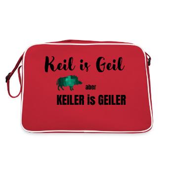 Wedge is cool - Retro Bag - red/white - Back