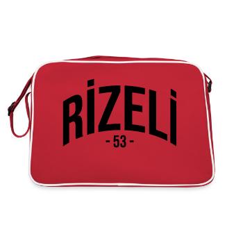 Rize 53 Türkei Turkiye Geschenk Urlaub TR Türk - Retro Tasche - Rot/Weiß - Hinten