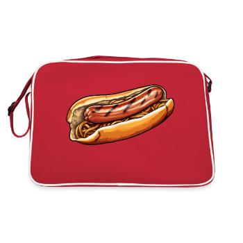 Bratwurst en chignon - Sac Retro - rouge/blanc - Dos