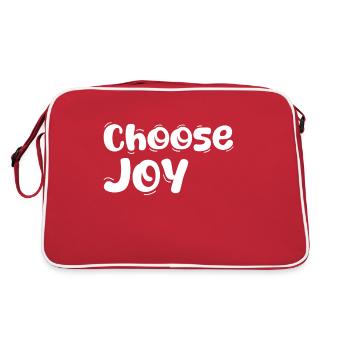 Choisissez la joie - Sac Retro - rouge/blanc - Dos